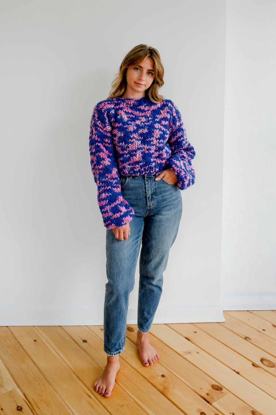 Hand-Painted Sustainable Sweater