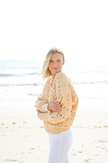 Popcorn Sweater in Marigold - Lex & Lynne