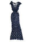 Crochet Maxi Dress in Navy - Lex & Lynne