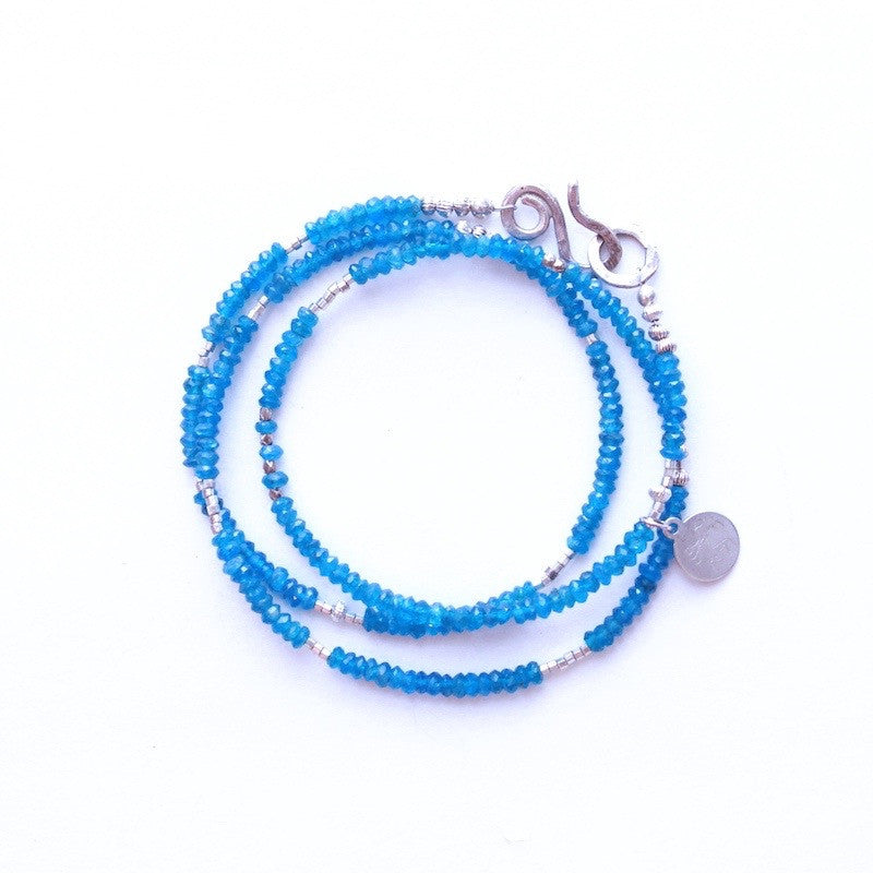 Handmade Apatite Wrap Bracelet - Lex & Lynne