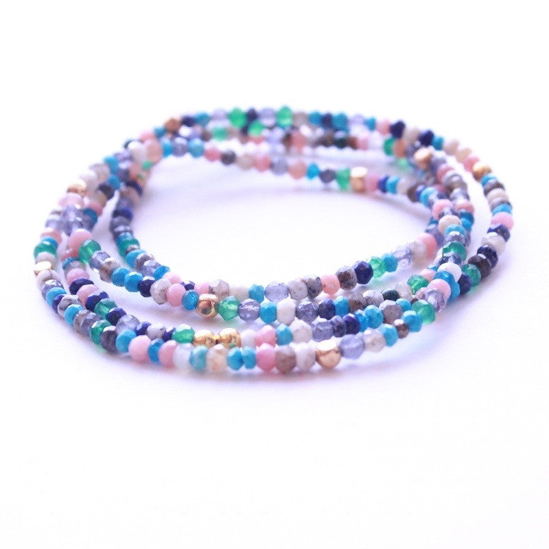 Handmade Multi-Gemstone Wrap Bracelet - Lex & Lynne