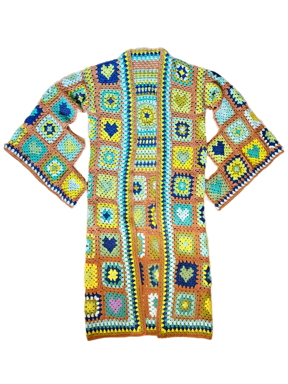 Mellow Yellow Duster Granny Square Duster | Handmade Knitwear – Alexis Co.