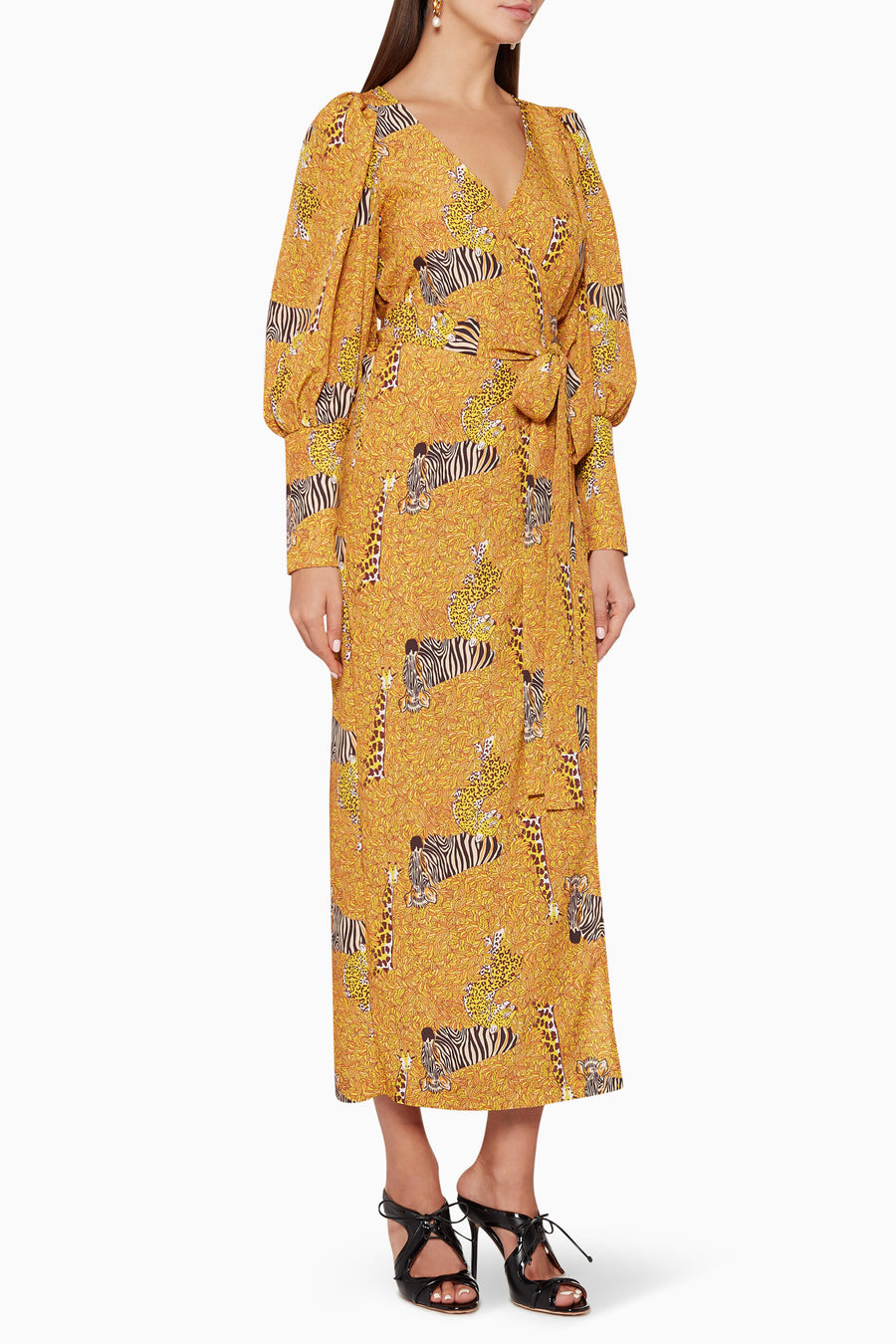 Rhode Aspen Serengeti Wrap Maxi Dress, Size 8